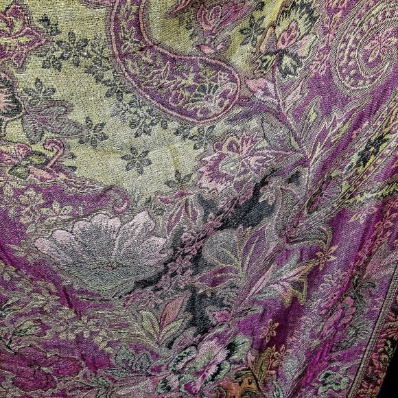 Pashmina and silk kimono jacket. Hand made NWOT - Picture 5 of 5